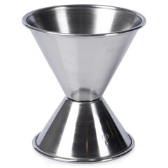 реверсивный стальной мерный стакан, 30/60 мл цена и информация | Кухонная утварь | pigu.lt