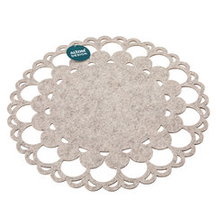 Altom design veltinio kilimėlis, baltas, 38 cm kaina ir informacija | Staltiesės, servetėlės | pigu.lt