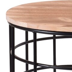 Stalas OR340133, juodas/rudas kaina ir informacija | Lauko stalai, staliukai | pigu.lt