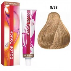 Plaukų dažai Wella Professionals Color Touch, 8/38 Light Blond/Gold Pearl, 60 ml kaina ir informacija | Plaukų dažai | pigu.lt