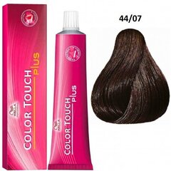 Plaukų dažai Wella Professionals Color Touch Plus, 44/07 - Medium Intense Brown Natural Sand, 60 ml kaina ir informacija | Plaukų dažai | pigu.lt