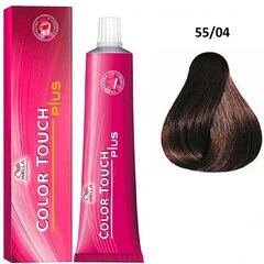 Plaukų dažai Wella Professionals Color Touch Plus, 55/04 Intense Light Brown/Natural Copper, 60 ml kaina ir informacija | Plaukų dažai | pigu.lt
