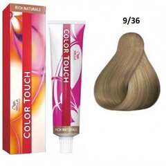 Plaukų dažai Wella Professionals Color Touch, 9/36 Very Light Blond/Gold Violet, 60 ml kaina ir informacija | Plaukų dažai | pigu.lt