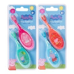 Dantų šepetėlis kūdikiams Peppa Pig Baby Toothbrush, 2 vnt. цена и информация | Зубные щетки, пасты | pigu.lt