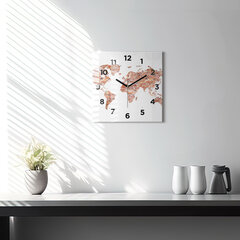 Sieninis laikrodis Senas Plytų Žemėlapis цена и информация | Часы | pigu.lt