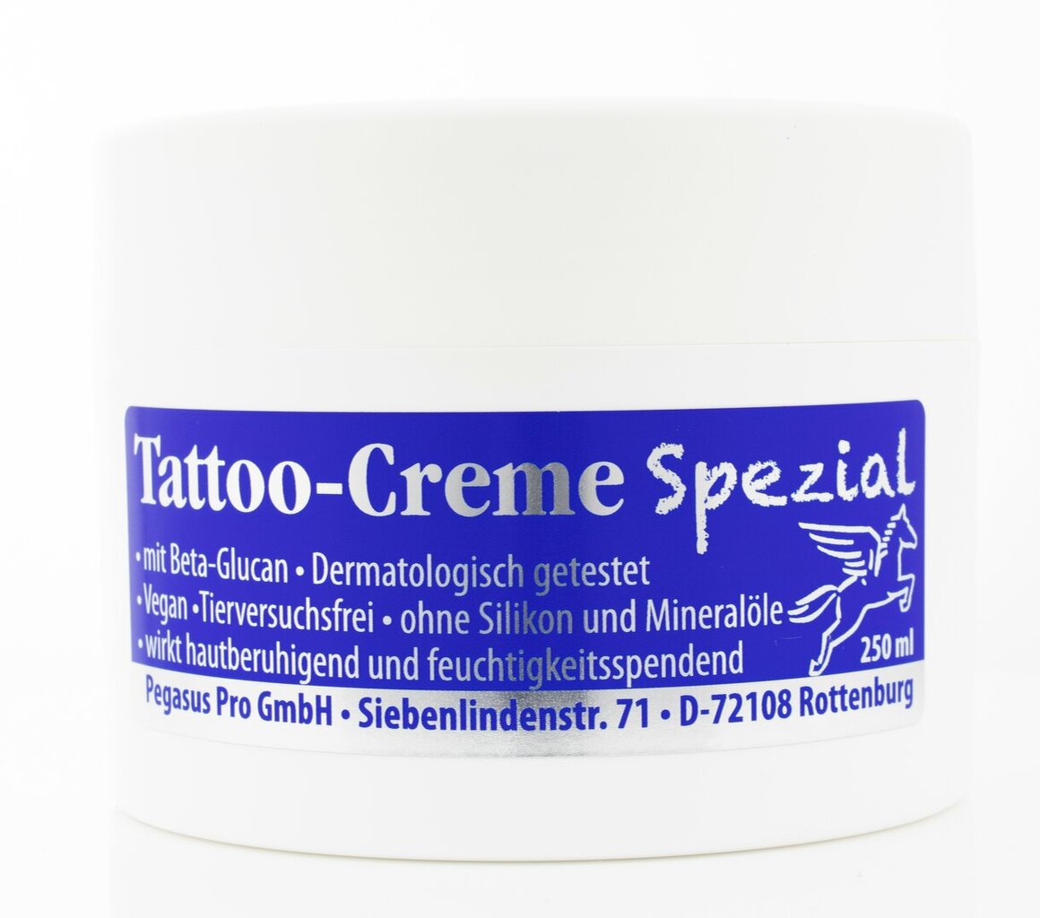 Balzamas tatuiruotėms PegasusPro Tattoo Creme Spezial, 250 ml цена и информация | Kūno kremai, losjonai | pigu.lt