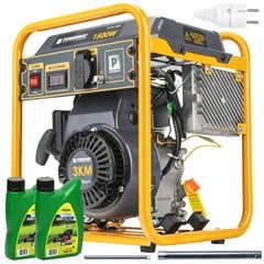 Benzininis elektros generatorius Powermat PM-AGR-1500IM, 1500W цена и информация | Электрогенераторы | pigu.lt