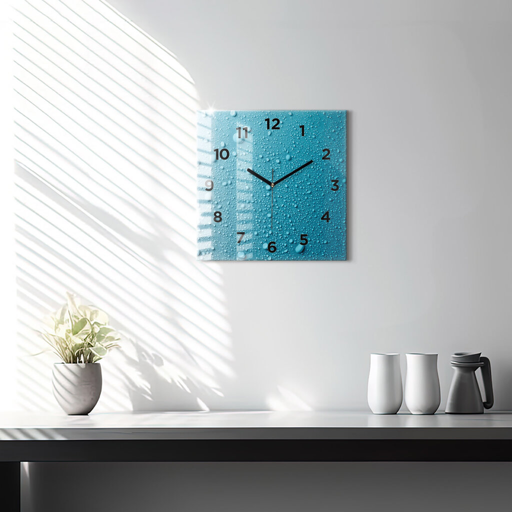Sieninis laikrodis Ant Stiklinės Lašai Vandens kaina ir informacija | Laikrodžiai | pigu.lt