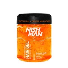 Plaukų formavimo gelis Nishman Ultra Strong Hair Styling Gel N.5, 750 ml цена и информация | Средства для укладки волос | pigu.lt