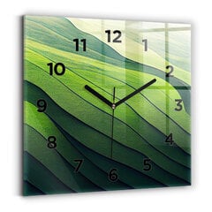 Sieninis laikrodis Žaliojo Lauko Abstrakcija цена и информация | Часы | pigu.lt