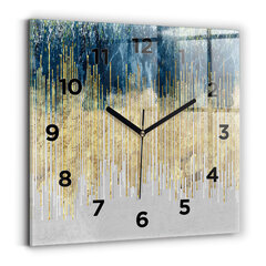 Sieninis laikrodis Dekoratyvinis Raštas Ir Auksas цена и информация | Часы | pigu.lt