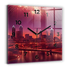 Sieninis laikrodis Miestas Naktį Filadelfijoje kaina ir informacija | Laikrodžiai | pigu.lt