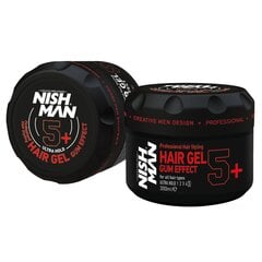 Plaukų formavimo gelis Nishman Ultra Hold Hair Styling Gum Effect, 300 ml kaina ir informacija | Plaukų formavimo priemonės | pigu.lt