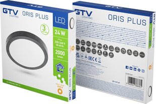 LED светильник ORIS PLUS, IP20, 24W, 3000K, 2000lm цена и информация | Потолочные светильники | pigu.lt