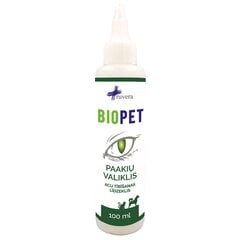 Средство для очищения глаз животных Biopet, 100 мл цена и информация | Средства по уходу за животными | pigu.lt