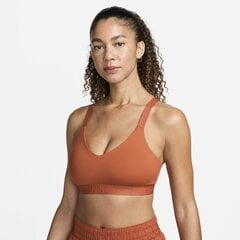 Женский тренировочный бюстгальтер Nike INDY LGT, терракотовый цвет цена и информация | Спортивная одежда для женщин | pigu.lt