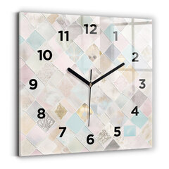 Sieninis laikrodis Spalvingos Plytelės цена и информация | Часы | pigu.lt