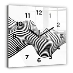 Sieninis laikrodis Juodas Ir Baltas Menas kaina ir informacija | Laikrodžiai | pigu.lt