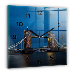 Sieninis laikrodis Bokšto Tiltas Londonas Naktį kaina ir informacija | Laikrodžiai | pigu.lt