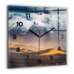 Sieninis laikrodis Tatros Kalnų Žiemos Kraštovaizdis kaina ir informacija | Laikrodžiai | pigu.lt