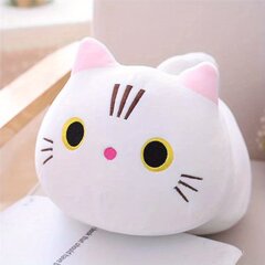 Плюшевая подушка-кошка, белая цена и информация | Подушки | pigu.lt