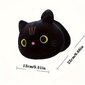 Pliušinė pagalvėlė Katė, juoda kaina ir informacija | Pagalvės | pigu.lt