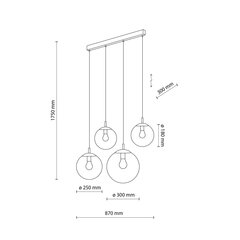 TK Lighting подвесной светильник Esme 4790 цена и информация | Люстры | pigu.lt