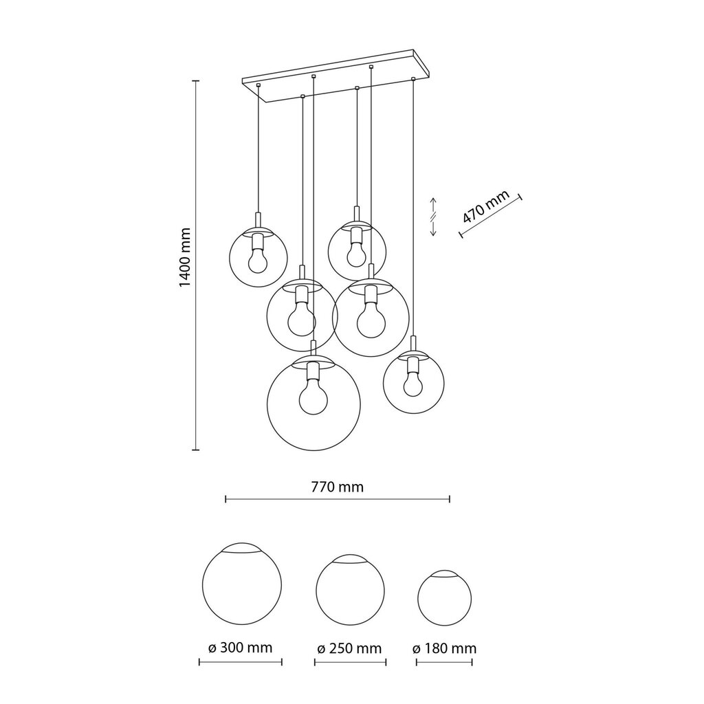 TK Lighting pakabinamas šviestuvas Esme 5384 цена и информация | Pakabinami šviestuvai | pigu.lt