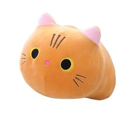 Плюшевая подушка кот, оранжевая. цена и информация | Подушки | pigu.lt