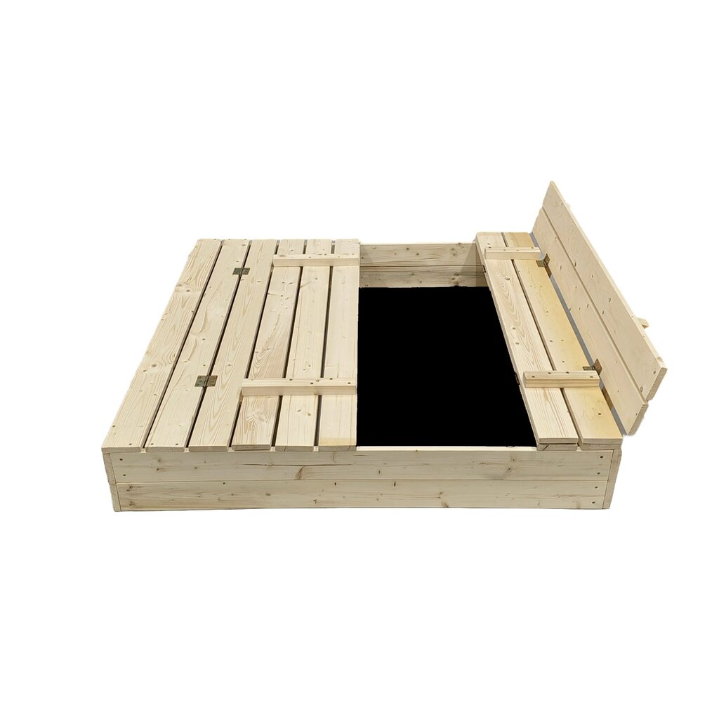 Smėlio dėžė Bonus Orbis, 120x120cm, su patiesalu ir 250kg smėlio цена и информация | Smėlio dėžės, smėlis | pigu.lt