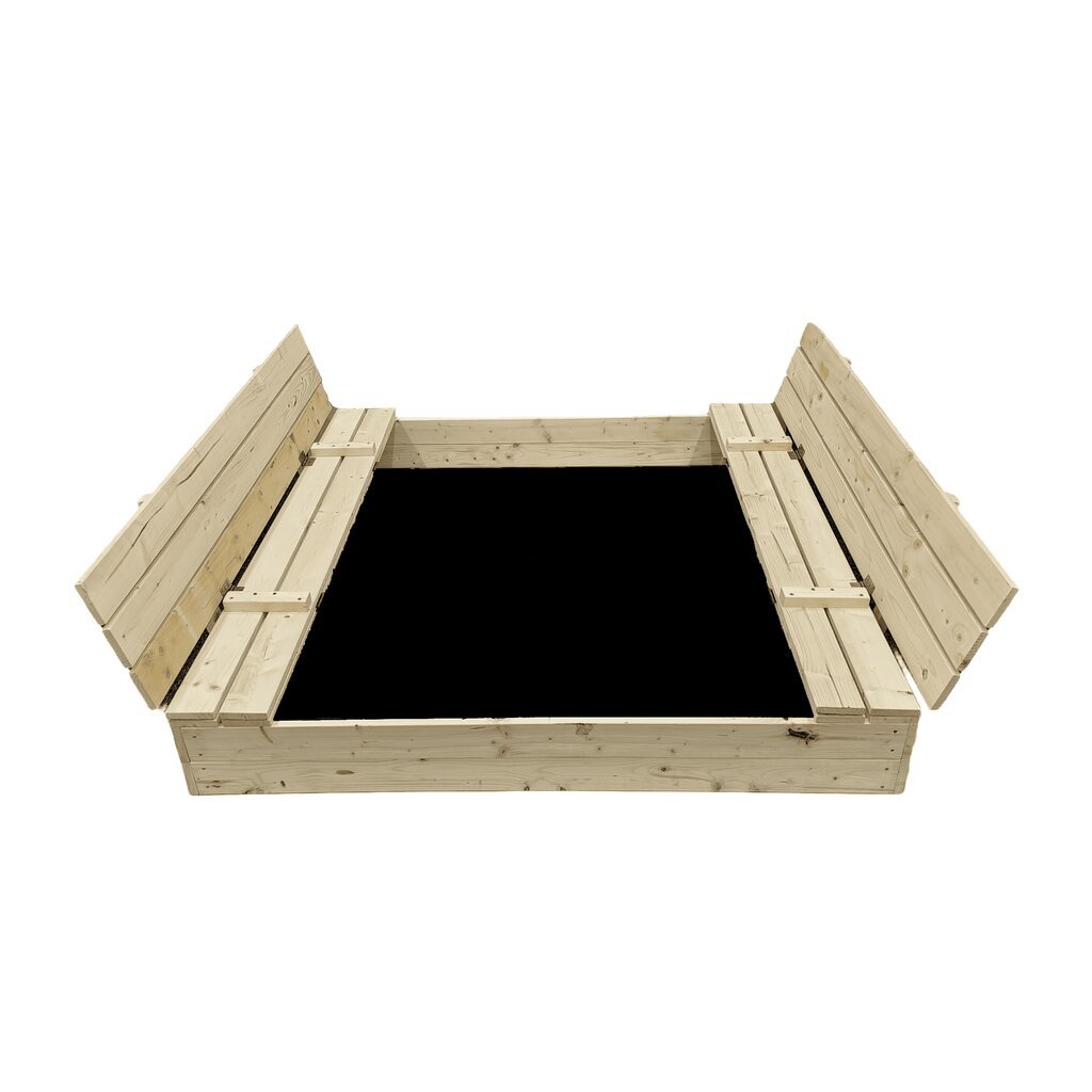 Smėlio dėžė Bonus Orbis, 140x140cm, su patiesalu цена и информация | Smėlio dėžės, smėlis | pigu.lt