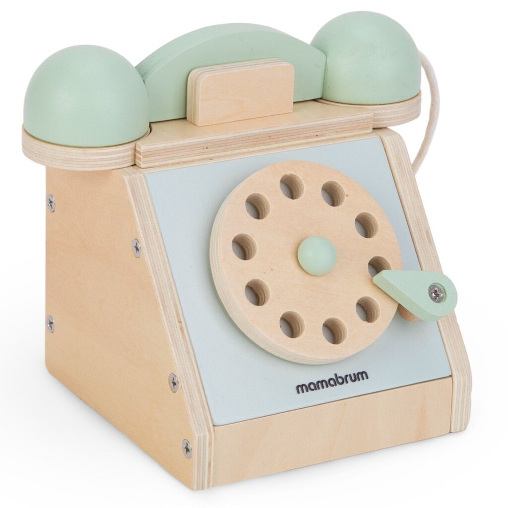 Medinis retro telefonas vaikams Mamabrum цена и информация | Žaislai kūdikiams | pigu.lt