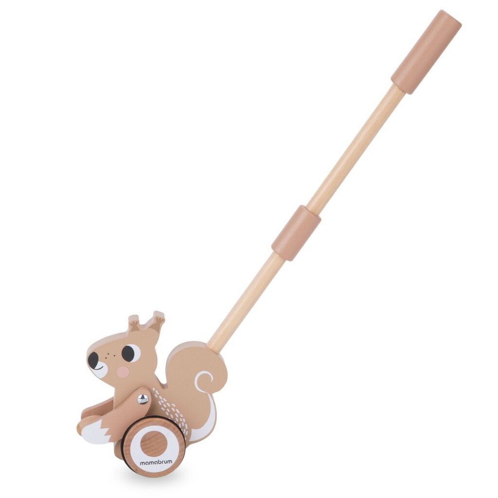 Medinis stumdomas žaislas voverė Mamabrum цена и информация | Žaislai kūdikiams | pigu.lt