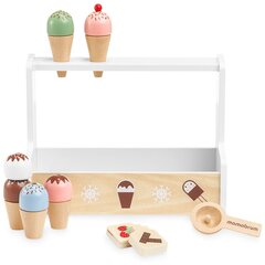 Medinė ledų parduotuvė - ledų salonas vaikams Mamabrum kaina ir informacija | Žaislai mergaitėms | pigu.lt