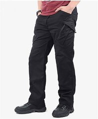 Kelnės vyrams 8734424, juodos цена и информация | Мужские брюки FINIS | pigu.lt