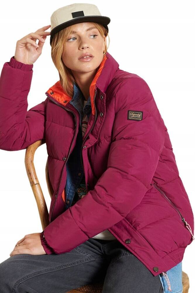 Superdry striukė moterims W5010967A, rožinė kaina ir informacija | Striukės moterims | pigu.lt