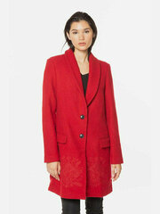 Paltas moterims Desigual 19WWEW62/3134, raudonas цена и информация | Женские пальто | pigu.lt