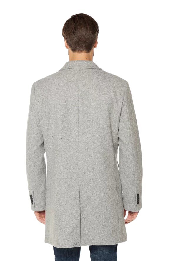 Paltas vyrams Tom Tailor 1012129 18837, pilkas kaina ir informacija | Vyriški paltai  | pigu.lt