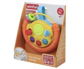 Обучающий интерактивный игрушечный руль WinFun цена и информация | Игрушки для малышей | pigu.lt