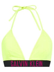 Calvin Klein maudymosi liemenėlė moterims KW0KW00913, geltona цена и информация | Купальники | pigu.lt