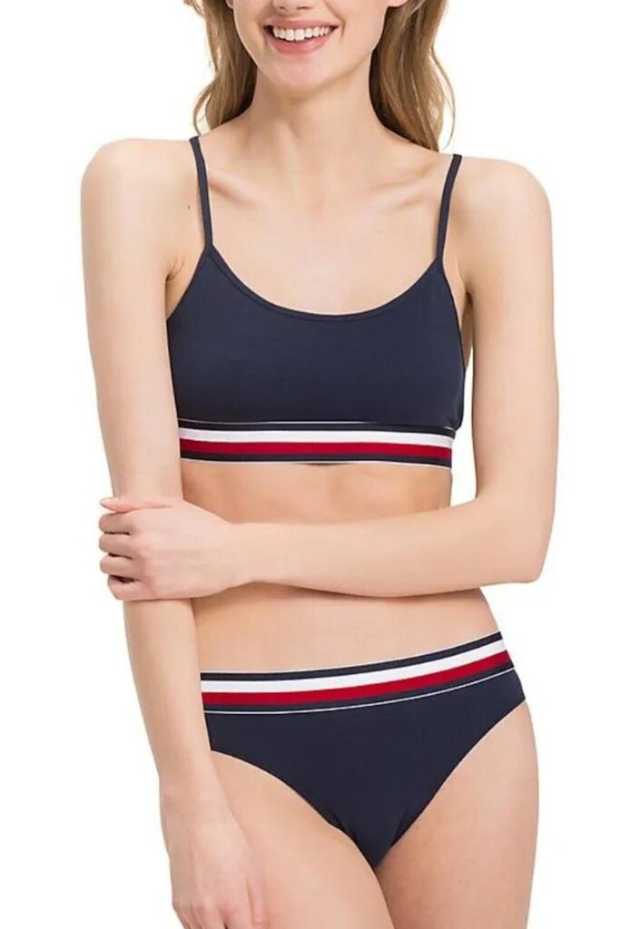 Tommy Hilfiger liemenėlė moterims UW0UW00425 416, mėlyna kaina ir informacija | Liemenėlės | pigu.lt