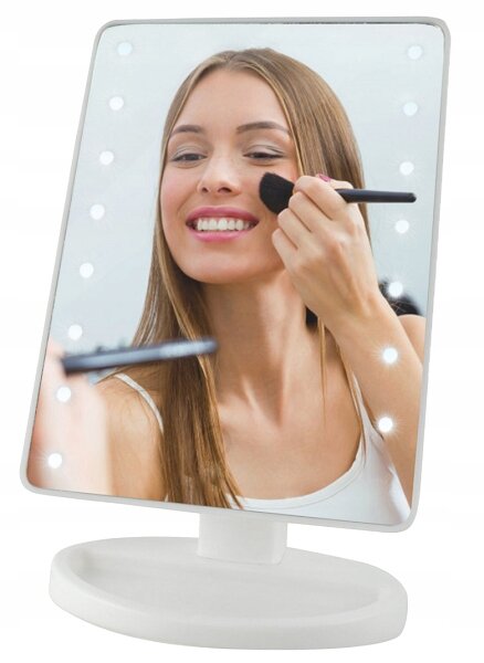 Kosmetinis veidrodis su LED apšvietimu, 1 vnt. цена и информация | Kosmetinės, veidrodėliai | pigu.lt