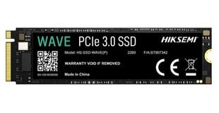 Hiksemi Wave (HS-SSD-WAVE(P)(STD)/512G/PCIE3/WW) kaina ir informacija | Vidiniai kietieji diskai (HDD, SSD, Hybrid) | pigu.lt