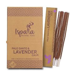 Smilkalų lazdelės Ispalla Palo Santo Lavender Calm, 10 vnt. kaina ir informacija | Namų kvapai | pigu.lt