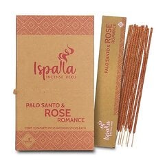 Smilkalų lazdelės Ispalla Palo Santo Rose Romance, 10 vnt. kaina ir informacija | Namų kvapai | pigu.lt