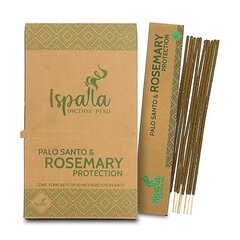 Smilkalų lazdelės Ispalla Palo Santo Rosemary Protection, 10 vnt. kaina ir informacija | Namų kvapai | pigu.lt