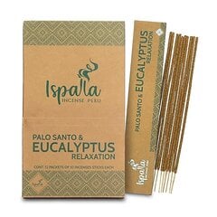 Smilkalų lazdelės Ispalla Palo Santo Eucalyptus Relaxation, 10 vnt. kaina ir informacija | Namų kvapai | pigu.lt