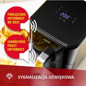 Oro gruzdintuvė mpm mfr-11 1400 W 4,5 l kaina ir informacija | Gruzdintuvės | pigu.lt