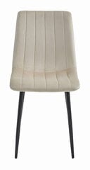 3-ių kėdžių komplektas Leobert Lava, smėlio/juodas kaina ir informacija | Virtuvės ir valgomojo kėdės | pigu.lt