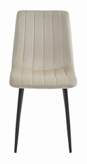 2-ių kėdžių komplektas Leobert Lava, smėlio/juodas kaina ir informacija | Virtuvės ir valgomojo kėdės | pigu.lt
